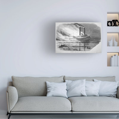 «American School Thesultana Disaster, On The Mississippi, 1865», art sur toile