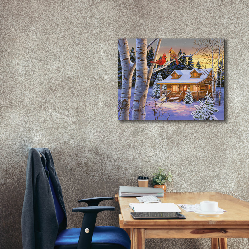«Rustic Retreat» par William Vanderdasson, H 26 po x l 34 po x P 1,5 po