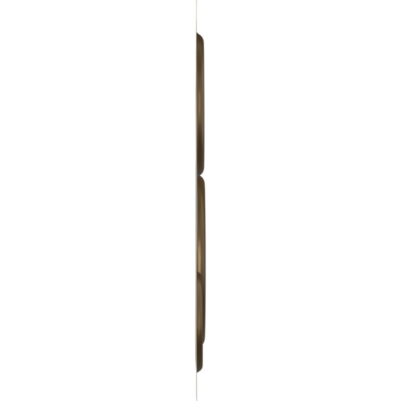 L 19 5/8 po x H 19 5/8 po Reece Panneau mural décoratif 3D EnduraWall, bronze champagne métallique (couvre 2,67 pieds carrés)