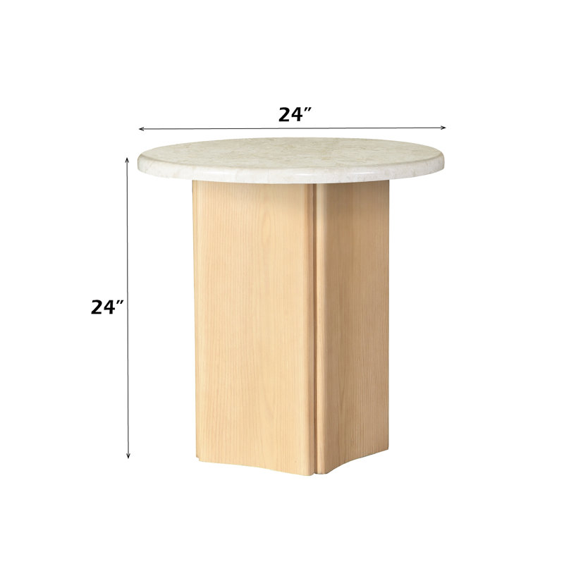 Marble Top End Table With Marble Top