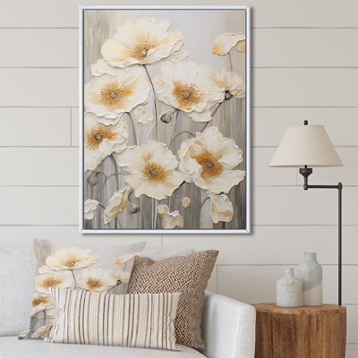 Buttercups Fields On Gray III sur toile