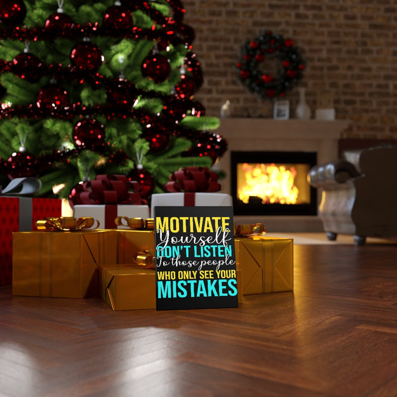 Motivate Yourself - Wrapped Canvas Print