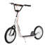 Scooters réglables pour enfants en blanc, roues gonflables en acier de 54,8 x 22,8 x 35,5 po