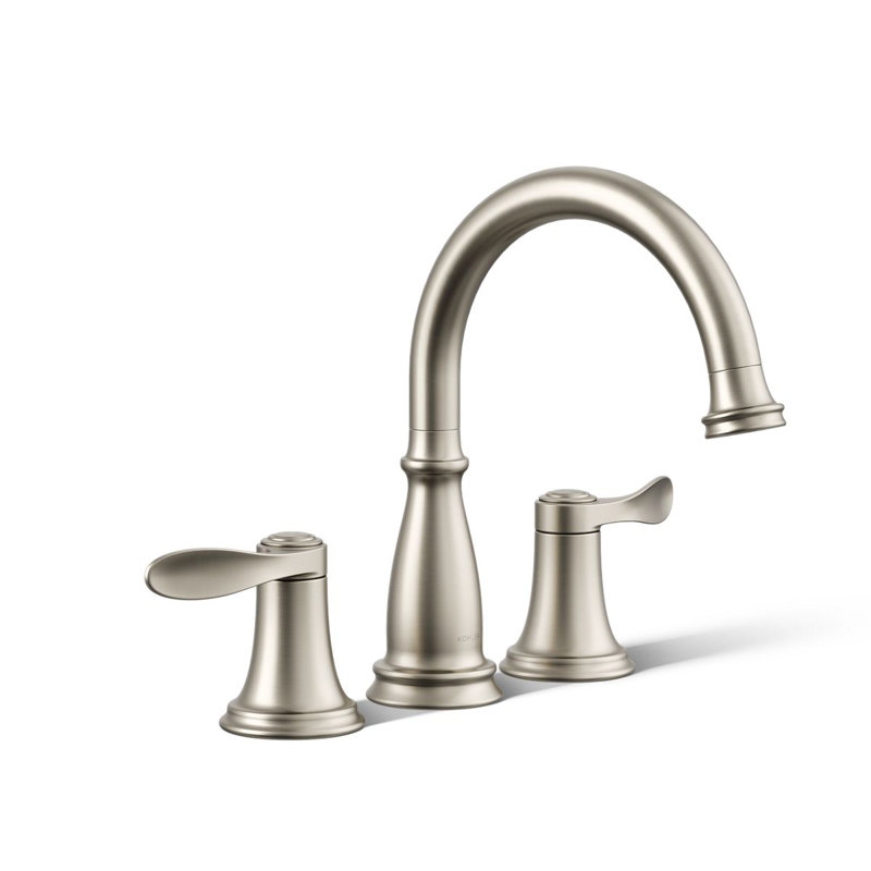 Bellera Bath Trim 2 Deck Mounted Roman Tub Faucet, Vibrant Brushed Nickel