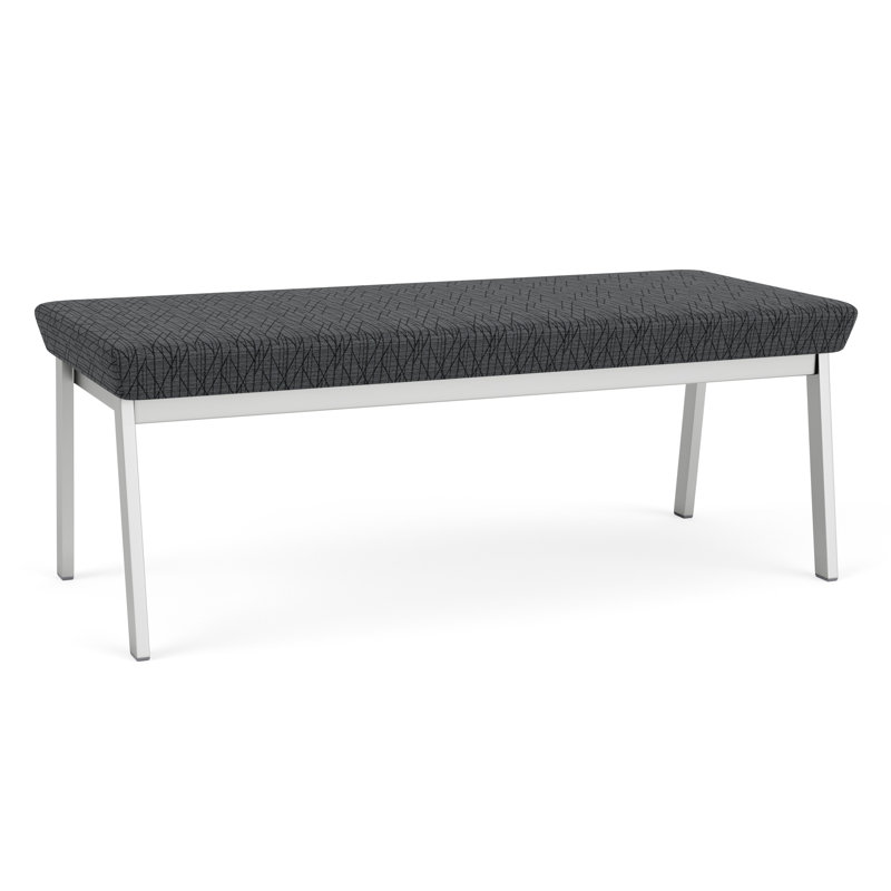 Banc en métal Newport, Argent, Noir Patriot Plus - nettoyez le vinyle avec un lin