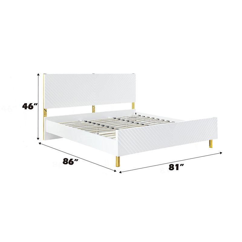 High Gloss King Bed