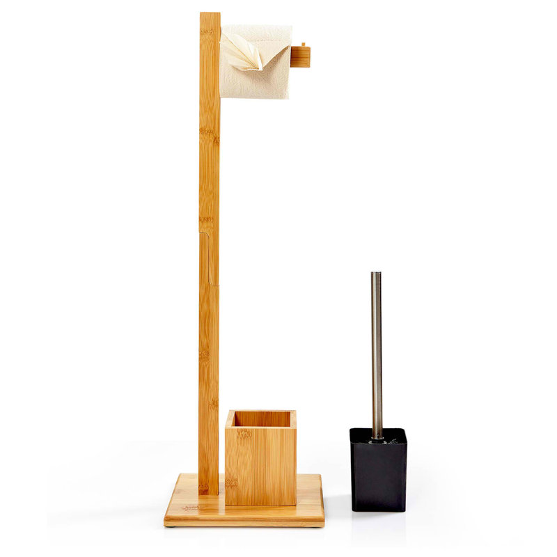 Free-Standing Toilet Brush and Holder