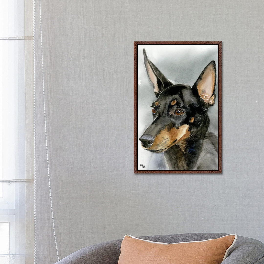 High Spirits - Toy Manchester Terrier von Judith Stein - Gallery-Wrapped Canvas Giclée on Canvas