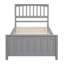 Lit plateforme en bois simple (lit)-1491614317
