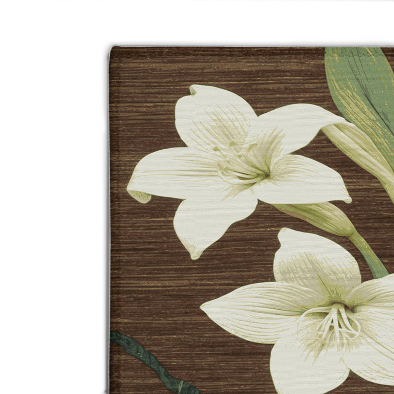 Tapis d'intérieur et d'extérieur brun Botanical, Rectangulaire 2 pi x 3 pi