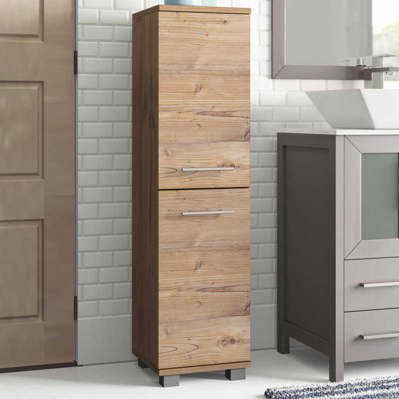 Isola Freestanding Linen Cabinet, Beige
