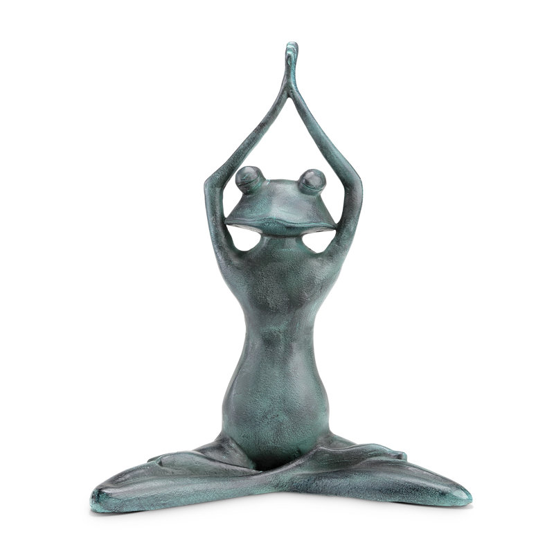 Sculpture de jardin Stretching Frog