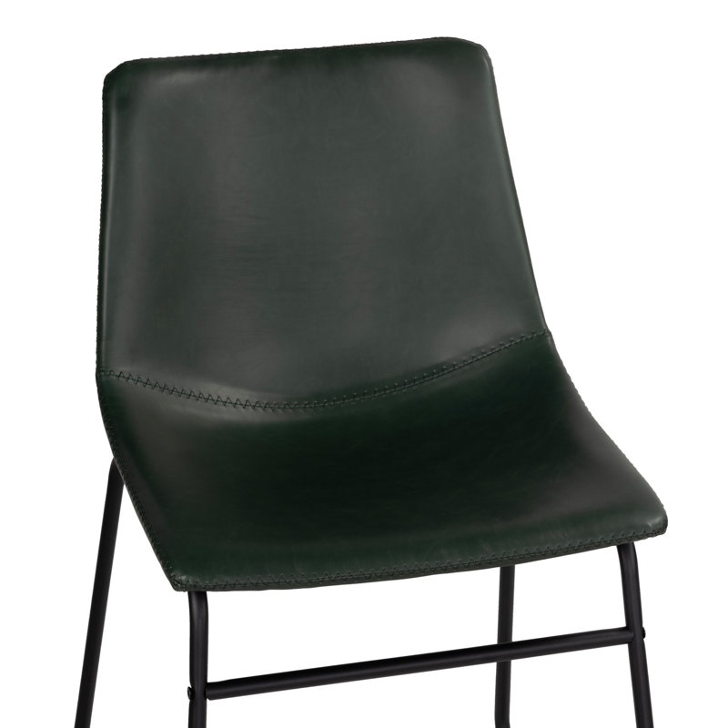 Ensemble de 2 chaises d'appoint rembourrées Lauver, Vert