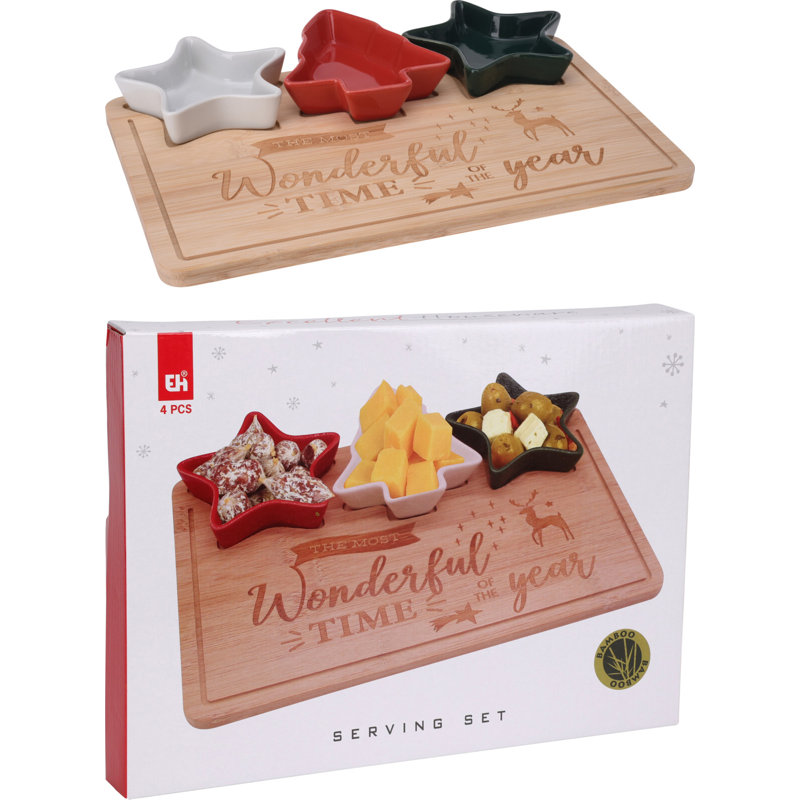 Sparks Gift Bamboo Condiment Server