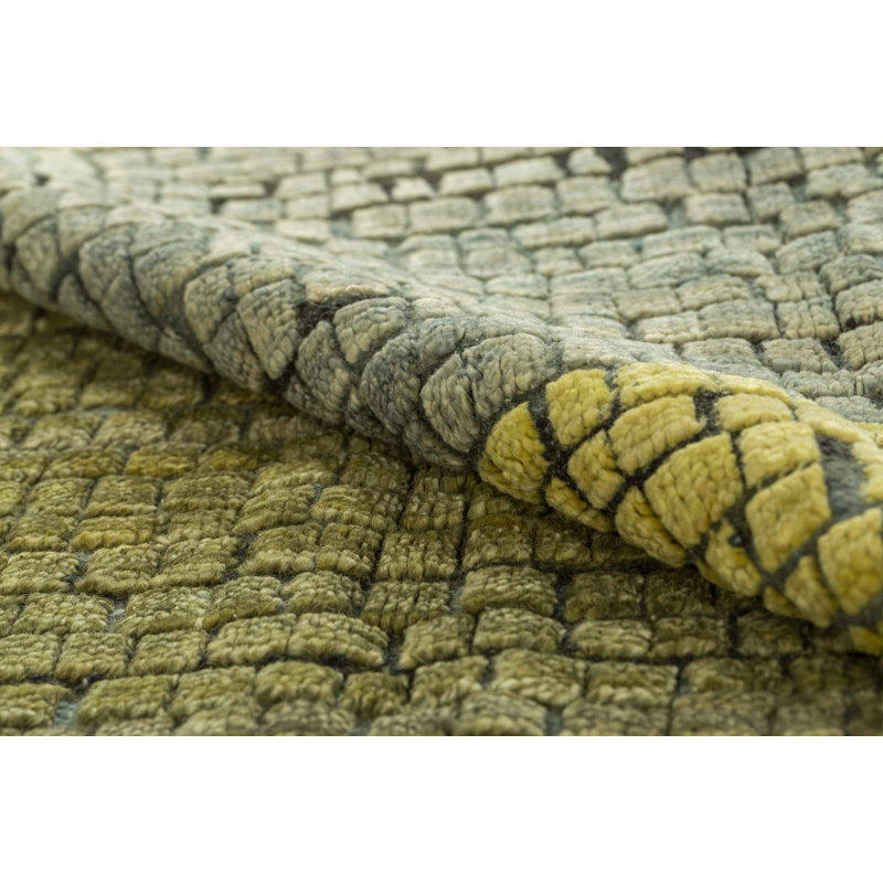 Adamento Wool Geometric Area Rug, Rectangle 8' x 10'