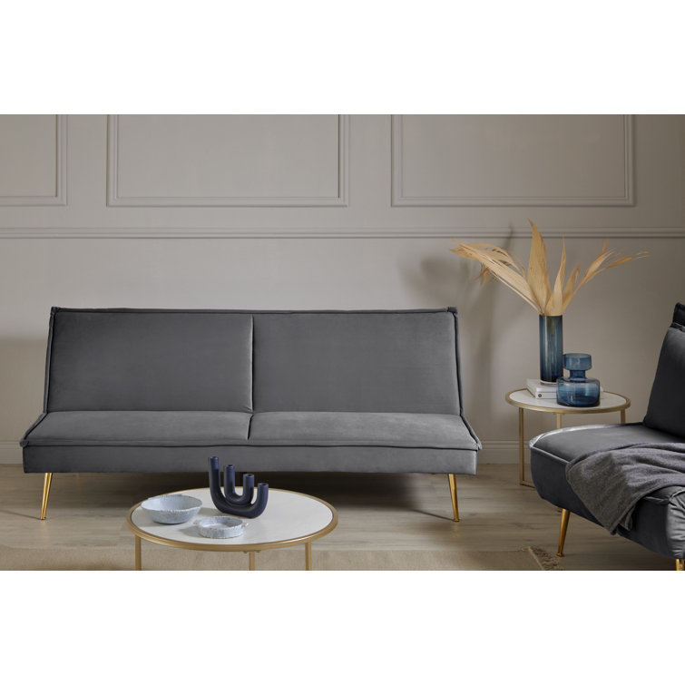 Chillax 51.97 Square Arm Convertible Loveseat Jahnke