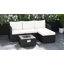 Outsunny 5 Piece Rattan Garden Furniture Set with Gas Fire Pit Black/Cream