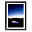Crescent Moon Above a Lake in Abstract - Picture Frame Graphic Art Print-55682732-55682736