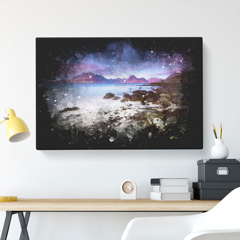 Elgol Village In The Isle Of Skye - Wrapped Canvas Painting, 40cm H x 60cm W x 3cm D