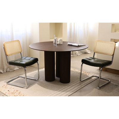 Leather Dining Chairs Of 2, Mid Century Modern Legged, Dark For Living And Spaces Side With Legs, Ideal Rooms