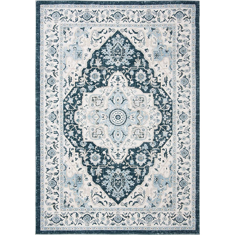 Delmer Performance Oriental Rug, Rectangle 3' x 5'