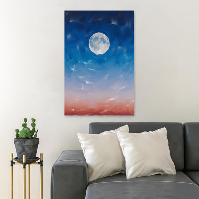 Lune, impression sur toile tendue