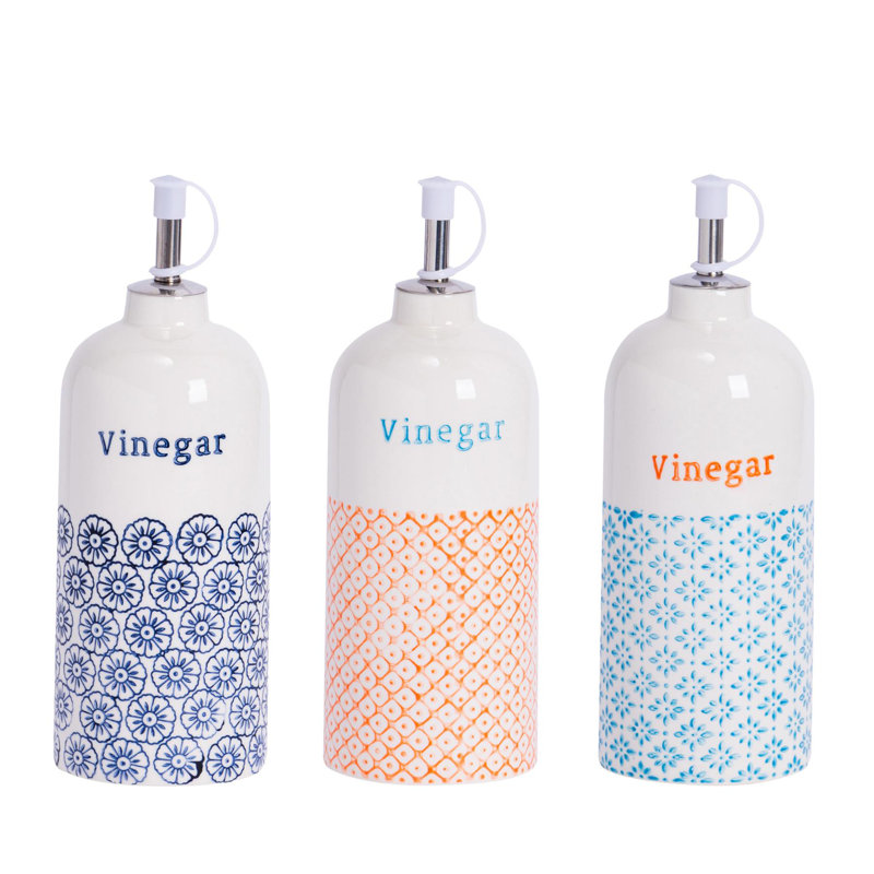 Porcelain Single Oil / Vinegar Cruet