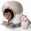 Bac à litière autonettoyant, litière automatique 90 L pour chats multiples avec protection de sécurité / contrôle des applications / tapis / 1 rouleau de sacs à ordures