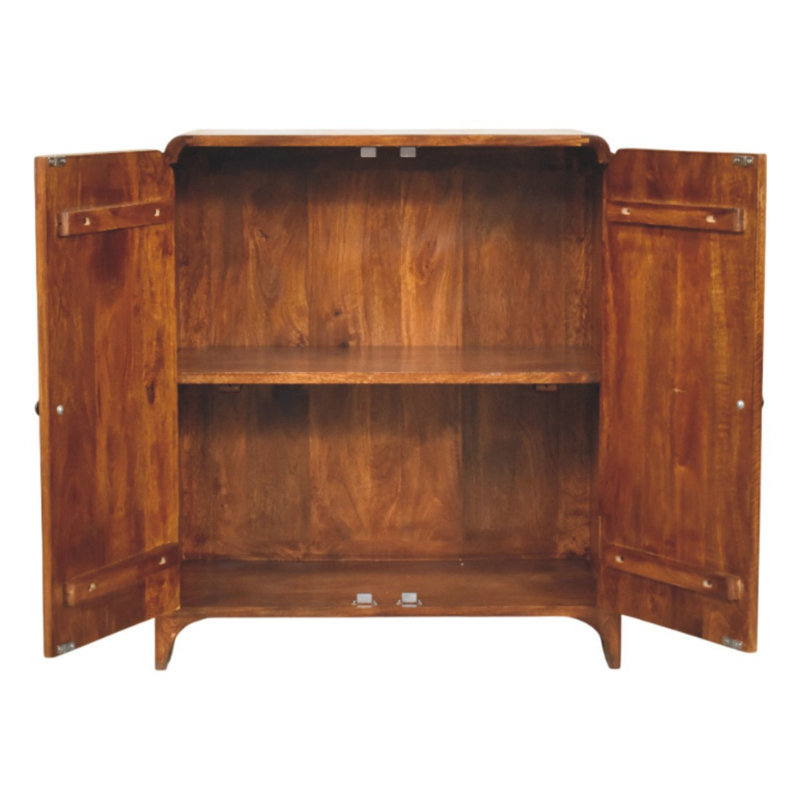 Solid Wood Rectangle Accent Cabinet