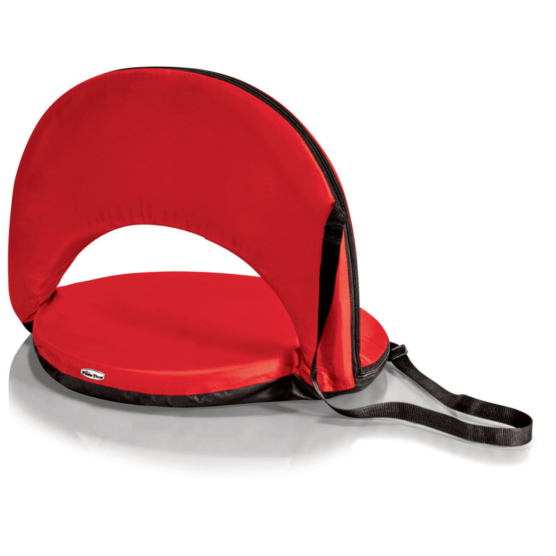 Erik Oniva Stadium Seat - Reclining Bleacher Seat with Back Support, Red