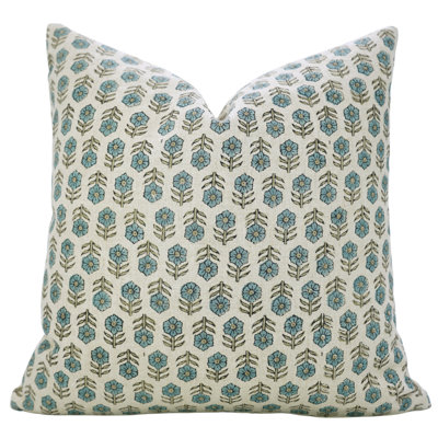 Housse de coussin Fabividine Turquoise