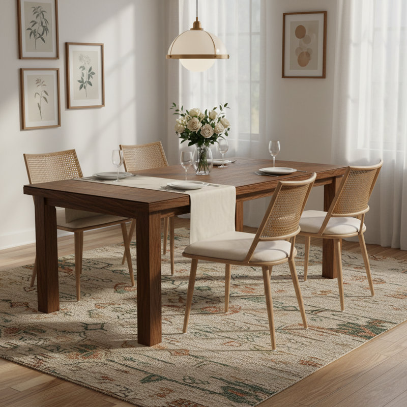 Chaises de salle à manger Thryve, Naturel, 4