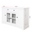 Buffet moderne pour salle à manger - blanc avec armoire de rangement pour le salon et la cuisine