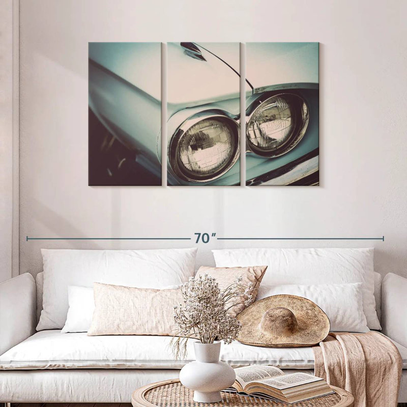 Mehar Old Car Vignette, 28" H x 45" W