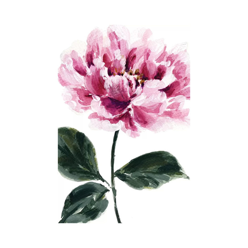 Peony No. 2 by Melissa Selmin - Wrapped Canvas Painting, 101.6 cm H x 66.04 cm W x 1.91 cm D