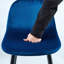 Ensemble de tabourets de bar, tabouret de bar en velours de 30 po de hauteur avec dossier, pieds en métal robustes et repose-pieds, assemblage facile, tabouret de bar
