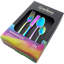 Grunwerg Cutlery 16 Piece Windsor Coloured, Rainbow, 18/10 Stainless Steel Cutlery Set, Service for 4