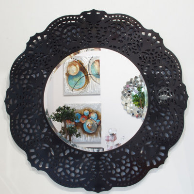 Adel Wood Flat Wall Mirror
