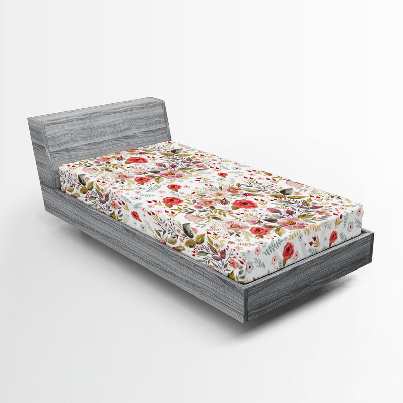 Ensemble de 2 draps-housse dégradés Ambesonne bleu sarcelle très clair bleu pâle et blanc, Drap-housse pour lit simple TG