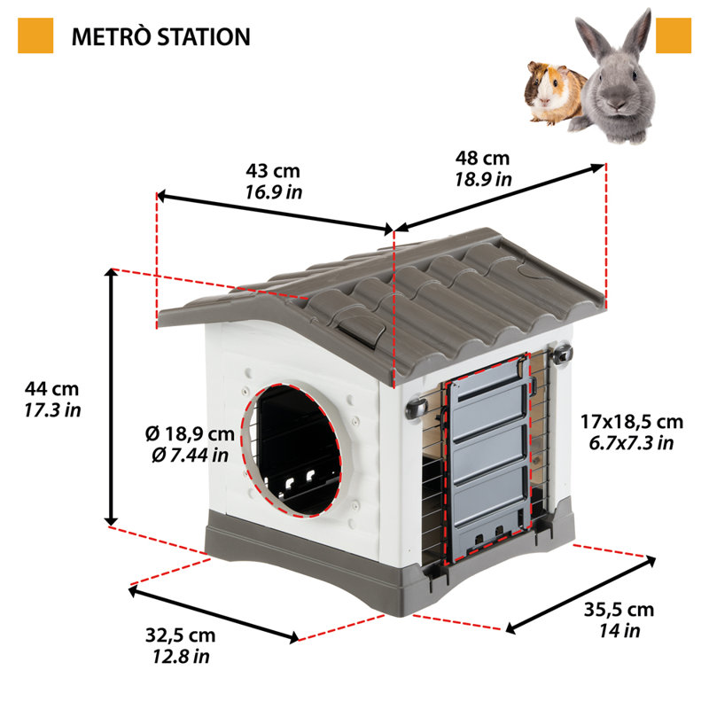 Weather Resistant Rabbit Cage