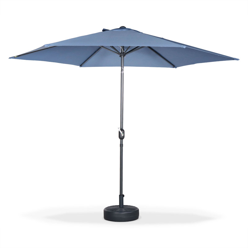 Lottie 294cm Market Parasol, Grey Blue