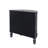 Chrisean 31.61" Half Moon Table, Half Moon Console Table, Black Cabinet Wood Console Table