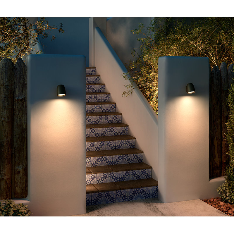 Nut 1 - Light LED Armed Sconce, Textured Light Gray