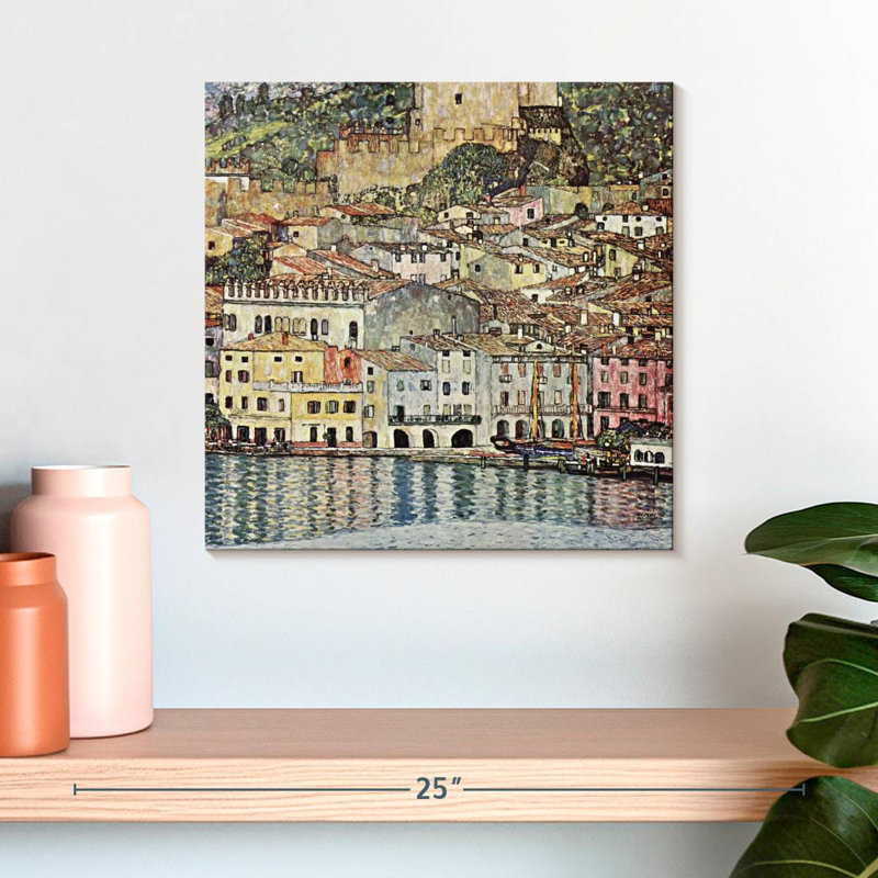 Malcesine sur le lac de Garde 1913, H 16 po x l 16 po