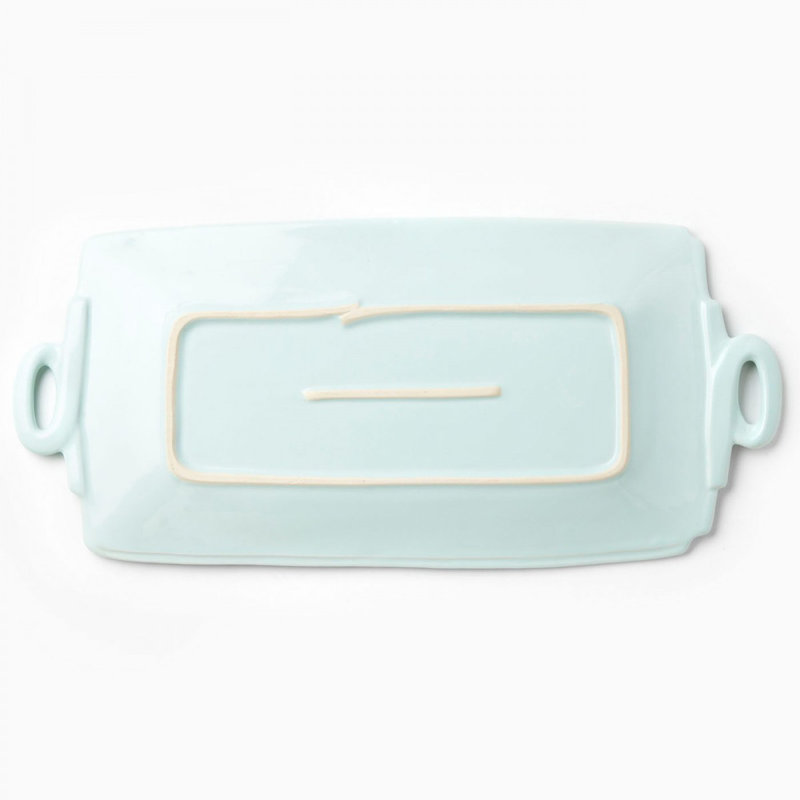 VIETRI Lastra Platter, Aqua