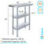 Table de travail en acier inoxydable avec deux tablettes-60901492