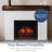 Country Living 28" Jackson White Brick Mantel