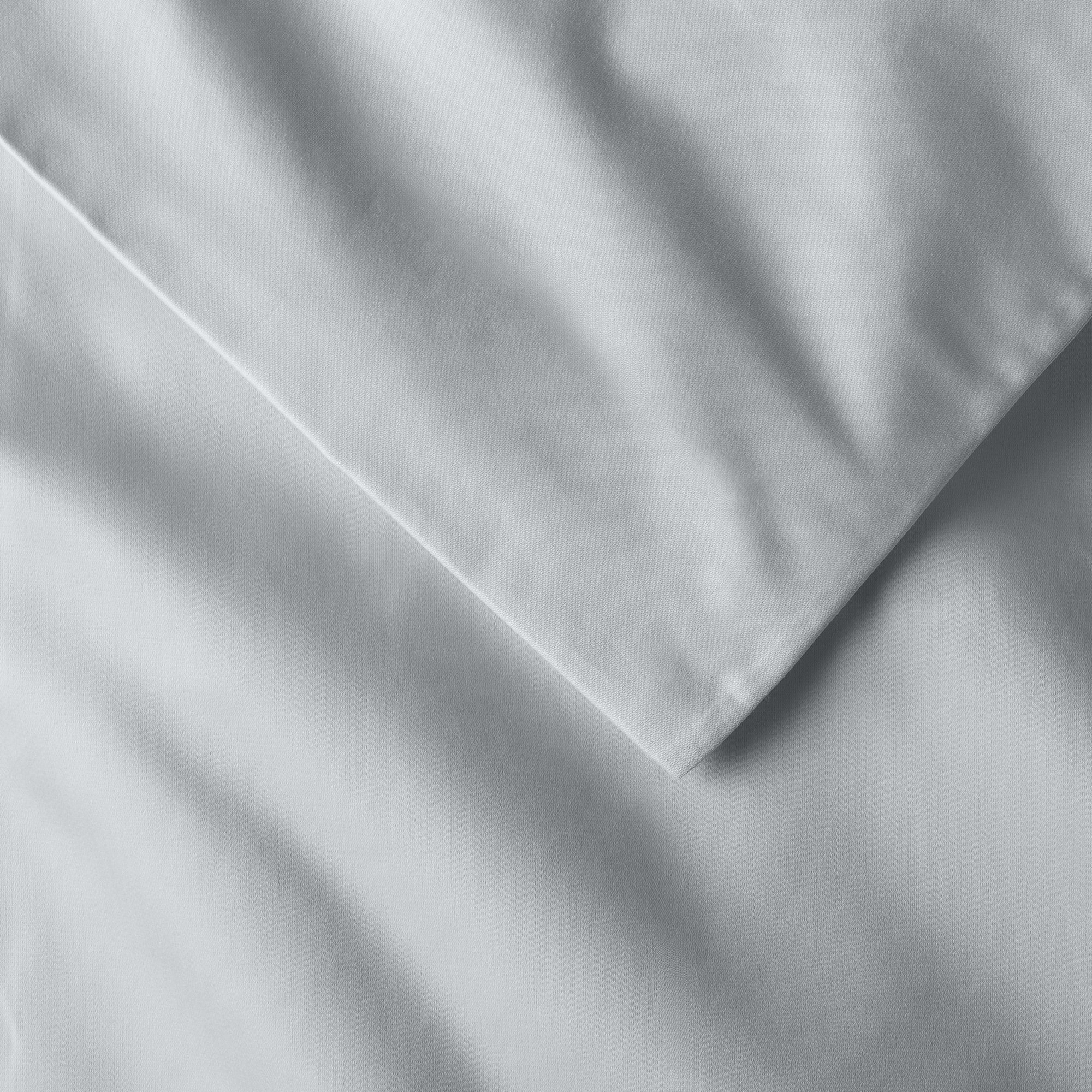 Danfield Cotton Sateen Duvet Cover Set, Stormy Blue, King / Cal King Duvet Cover + 2 Pillow Shams