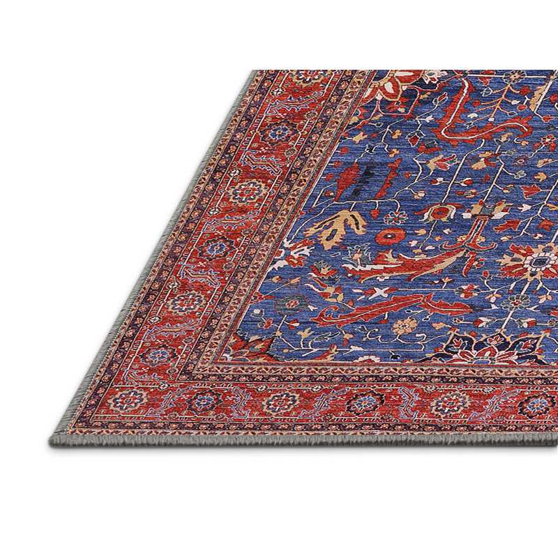 Tapis 100% Mid-Century moderne lavable à la machine 2326, Rectangle 8 pi x 10 pi