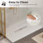 Base de douche 60 po L 60 po x l 36 po avec drain central en acier inoxydable et antidérapant